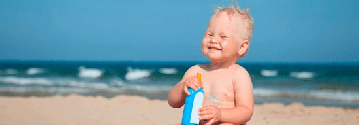 Comer con el bebé en la playa